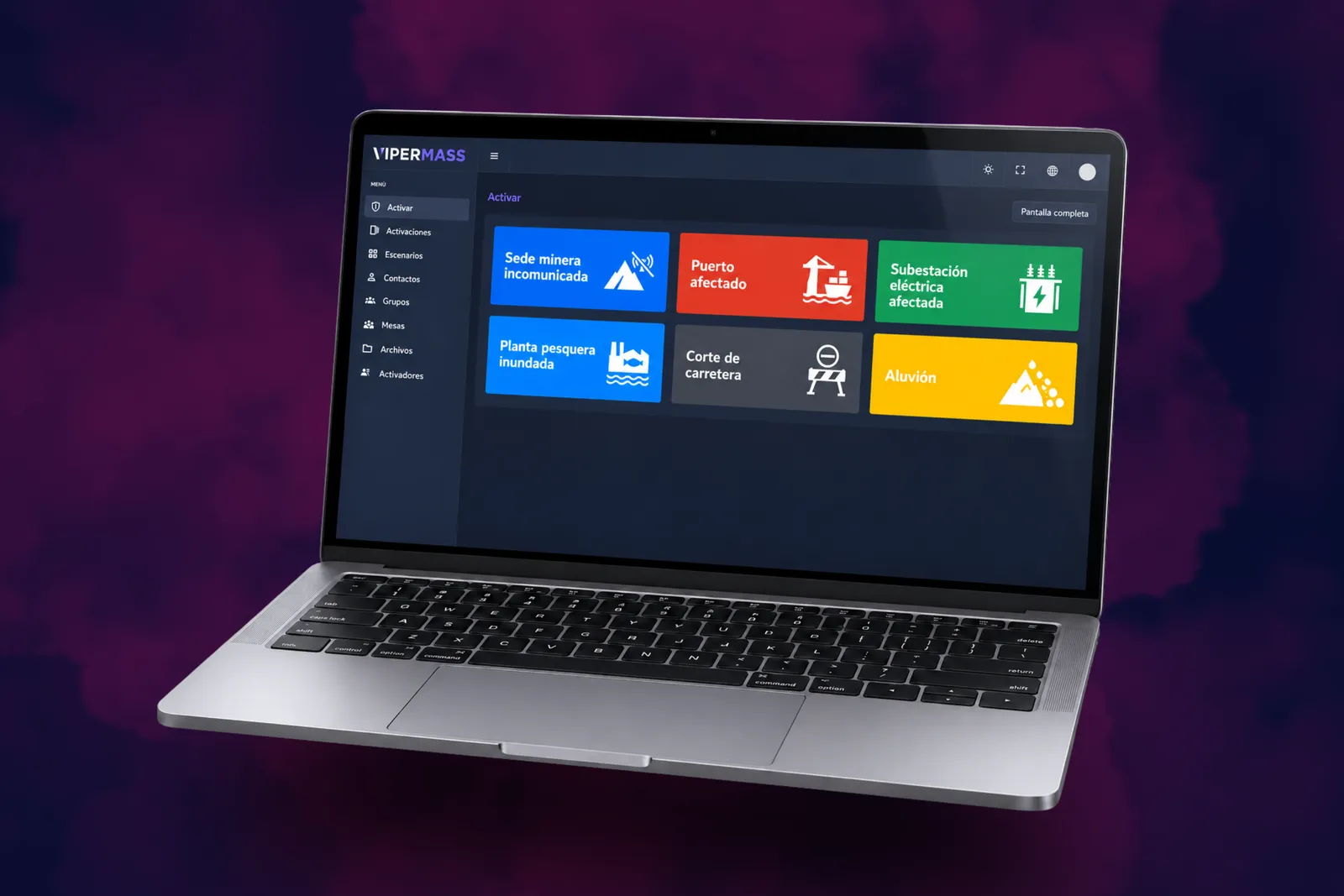 VIPER MASS en un notebook